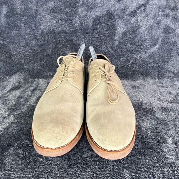 Vintage Allen Edmonds Orlean Tan Suede Leather Dress Shoes Vibram Sole Sz 9 - Picture 2 of 9